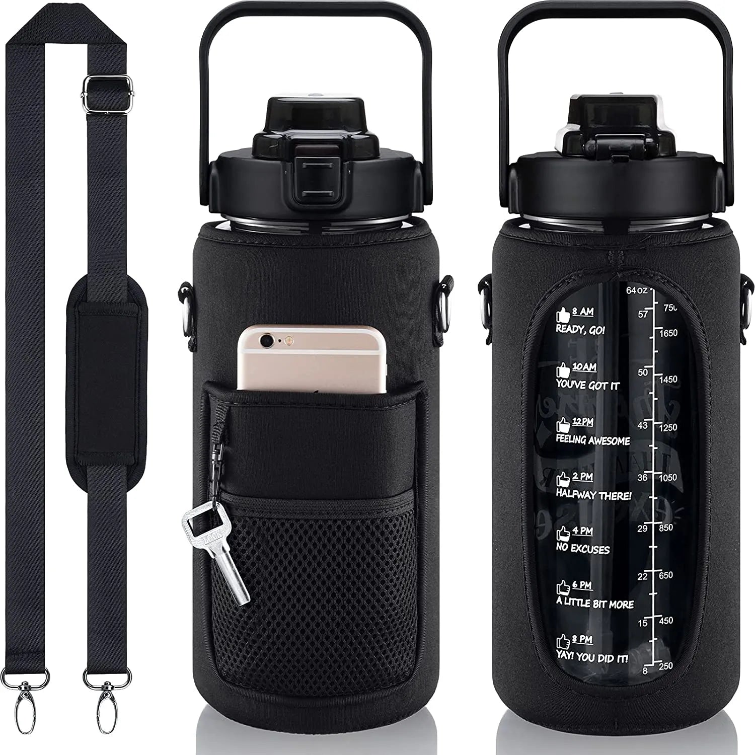 Half Gallon Water Bottle Cover 64 Oz Water Bottle Cover Neoprene - Bellarte Enchanté Half Gallon Water Bottle Cover 64 Oz Water Bottle Cover Neoprene